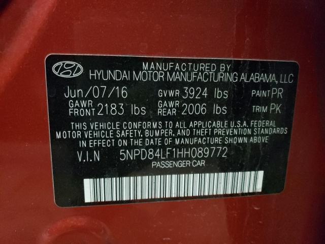 Photo 9 VIN: 5NPD84LF1HH089772 - HYUNDAI ELANTRA LI 