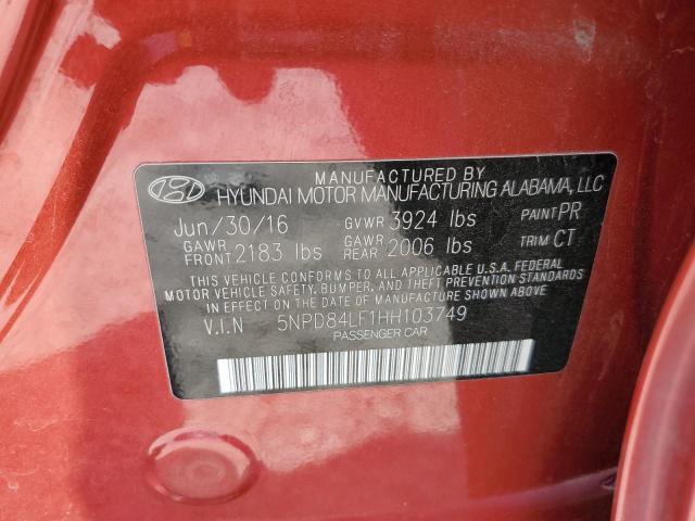 Photo 11 VIN: 5NPD84LF1HH103749 - HYUNDAI ELANTRA SE 