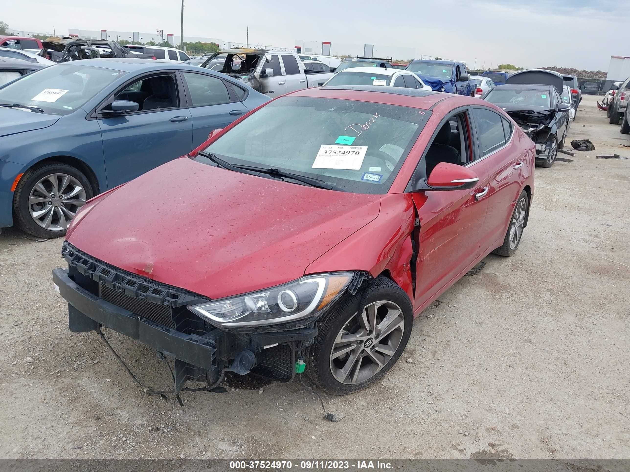 Photo 1 VIN: 5NPD84LF1HH109194 - HYUNDAI ELANTRA 