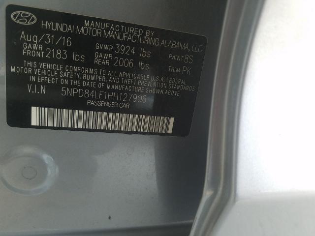 Photo 9 VIN: 5NPD84LF1HH127906 - HYUNDAI ELANTRA SE 