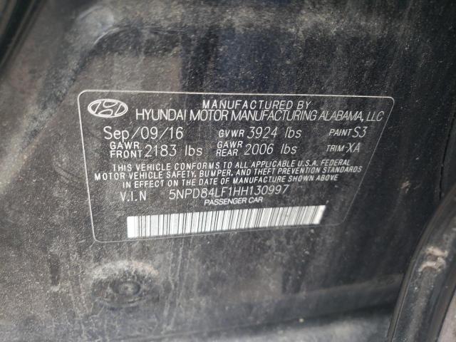 Photo 11 VIN: 5NPD84LF1HH130997 - HYUNDAI ELANTRA SE 