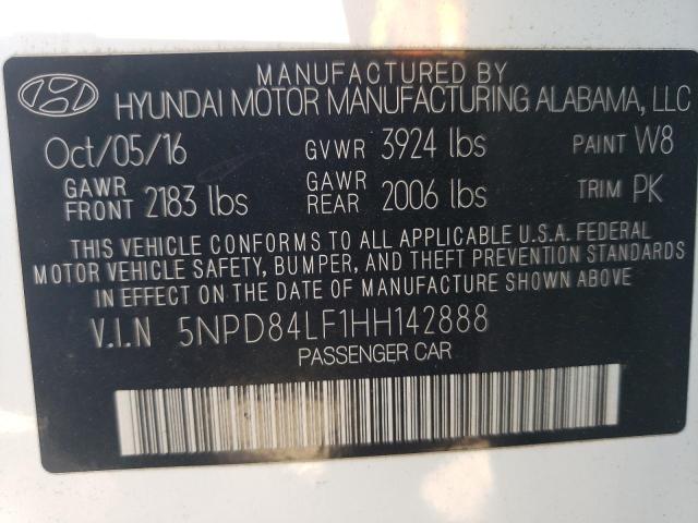 Photo 9 VIN: 5NPD84LF1HH142888 - HYUNDAI ELANTRA SE 