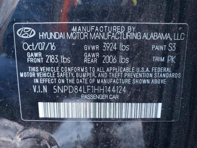 Photo 12 VIN: 5NPD84LF1HH144124 - HYUNDAI ELANTRA SE 