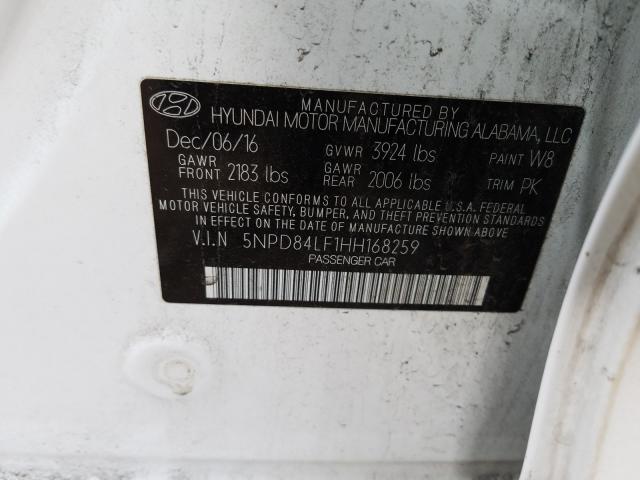 Photo 9 VIN: 5NPD84LF1HH168259 - HYUNDAI ELANTRA SE 