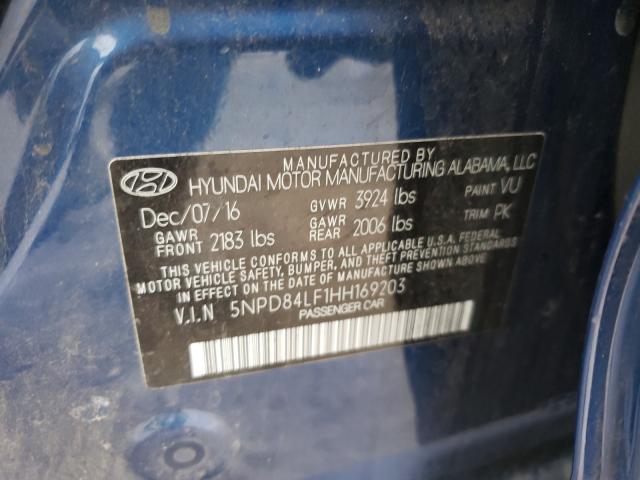 Photo 9 VIN: 5NPD84LF1HH169203 - HYUNDAI ELANTRA SE 