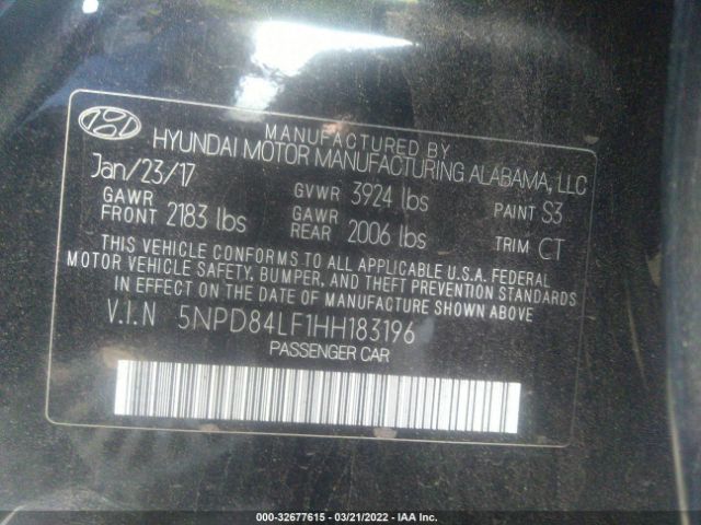 Photo 8 VIN: 5NPD84LF1HH183196 - HYUNDAI ELANTRA 