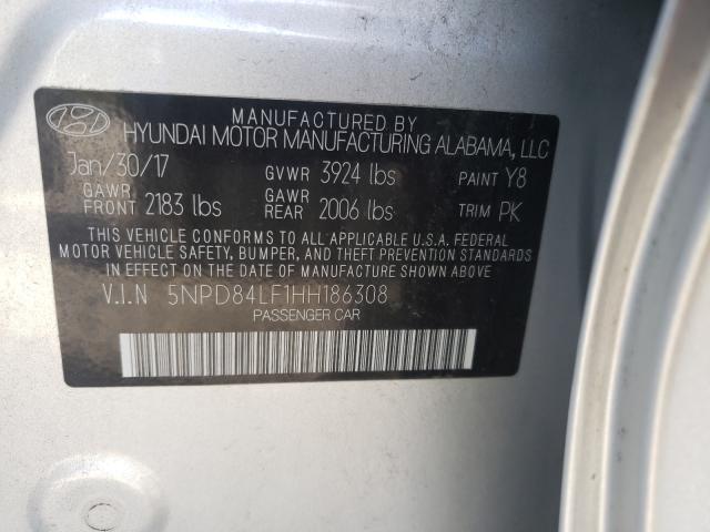 Photo 9 VIN: 5NPD84LF1HH186308 - HYUNDAI ELANTRA SE 