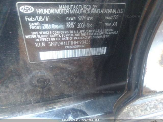 Photo 8 VIN: 5NPD84LF1HH190455 - HYUNDAI ELANTRA 