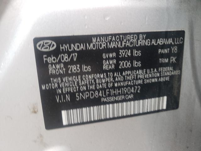 Photo 9 VIN: 5NPD84LF1HH190472 - HYUNDAI ELANTRA SE 