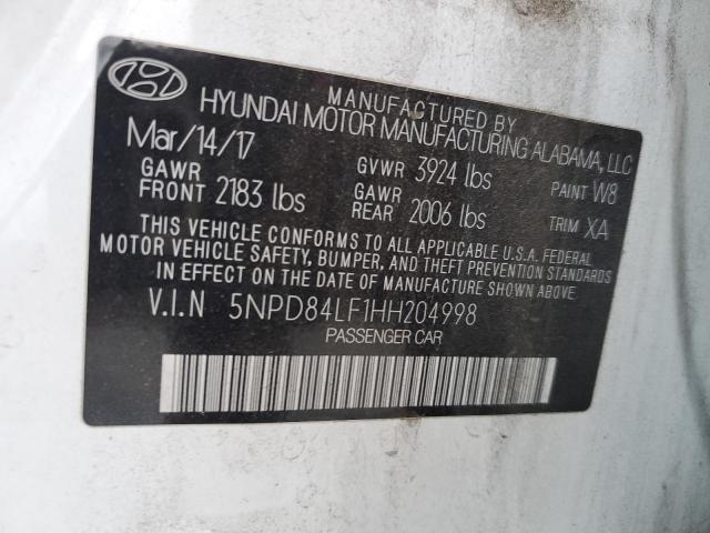 Photo 12 VIN: 5NPD84LF1HH204998 - HYUNDAI ELANTRA 