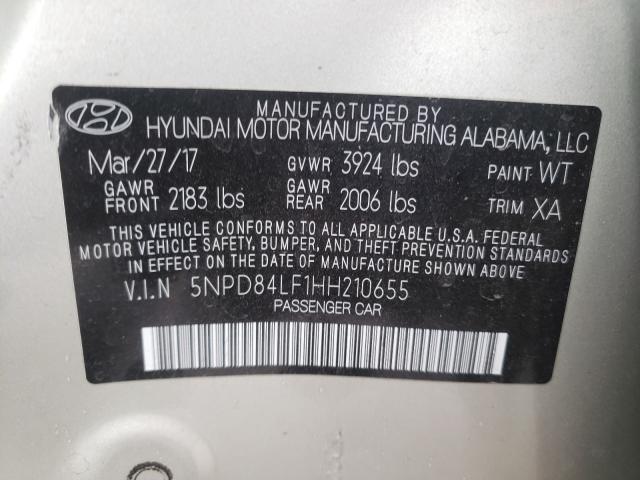 Photo 9 VIN: 5NPD84LF1HH210655 - HYUNDAI ELANTRA SE 