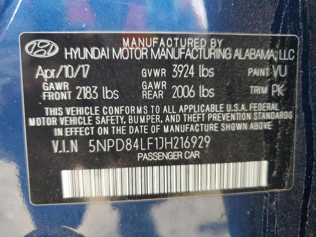 Photo 11 VIN: 5NPD84LF1JH216929 - HYUNDAI ELANTRA 