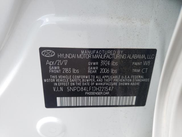 Photo 9 VIN: 5NPD84LF1JH221547 - HYUNDAI ELANTRA 