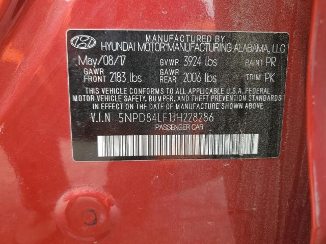 Photo 11 VIN: 5NPD84LF1JH228286 - HYUNDAI ELANTRA SE 