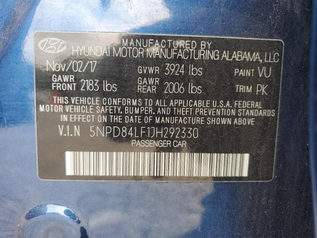 Photo 11 VIN: 5NPD84LF1JH292330 - HYUNDAI ELANTRA SE 