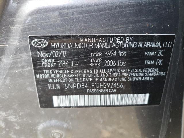 Photo 9 VIN: 5NPD84LF1JH292456 - HYUNDAI ELANTRA SE 