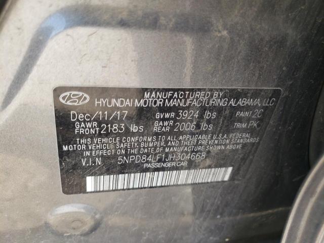 Photo 9 VIN: 5NPD84LF1JH304668 - HYUNDAI ELANTRA SE 