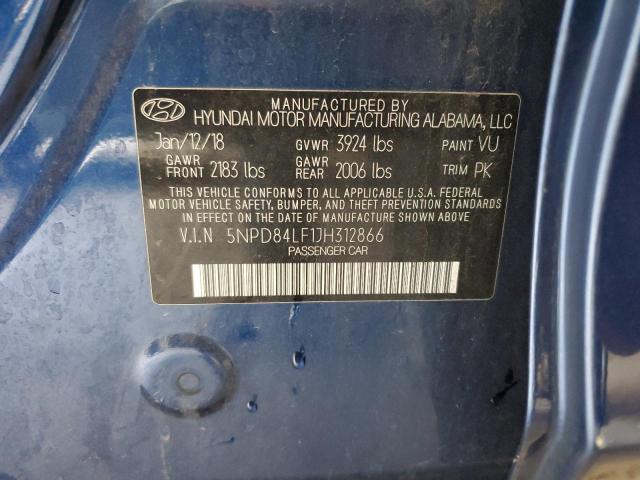 Photo 12 VIN: 5NPD84LF1JH312866 - HYUNDAI ELANTRA SE 