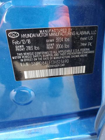 Photo 11 VIN: 5NPD84LF1JH323690 - HYUNDAI ELANTRA 