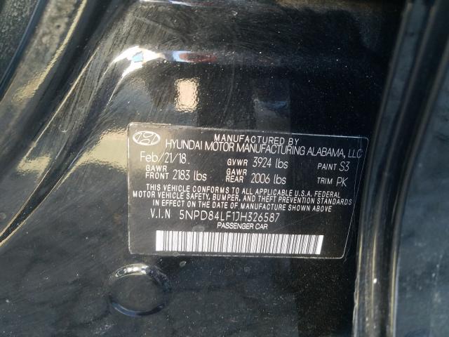 Photo 9 VIN: 5NPD84LF1JH326587 - HYUNDAI ELANTRA SE 