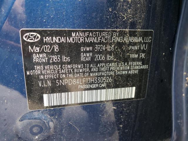 Photo 9 VIN: 5NPD84LF1JH330526 - HYUNDAI ELANTRA SE 