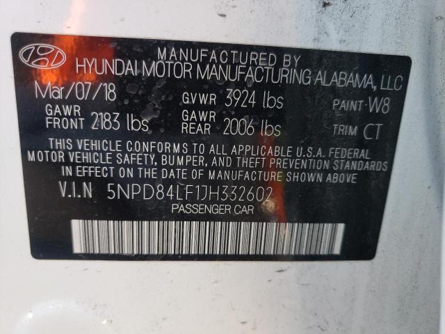 Photo 9 VIN: 5NPD84LF1JH332602 - HYUNDAI ELANTRA 