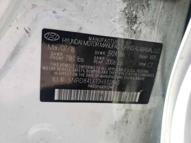 Photo 12 VIN: 5NPD84LF1JH332843 - HYUNDAI ELANTRA 