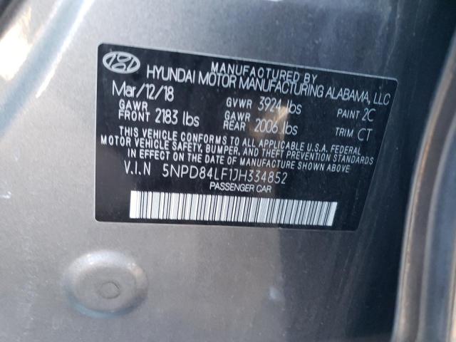 Photo 12 VIN: 5NPD84LF1JH334852 - HYUNDAI ELANTRA 