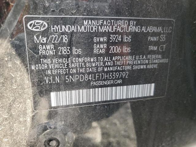 Photo 11 VIN: 5NPD84LF1JH339792 - HYUNDAI ELANTRA SE 