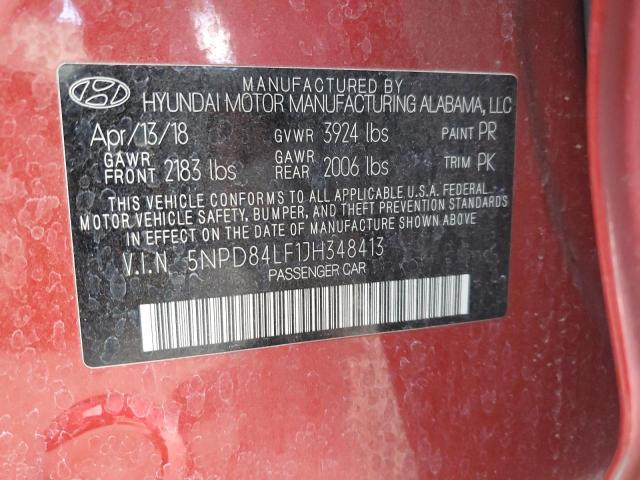 Photo 11 VIN: 5NPD84LF1JH348413 - HYUNDAI ELANTRA 