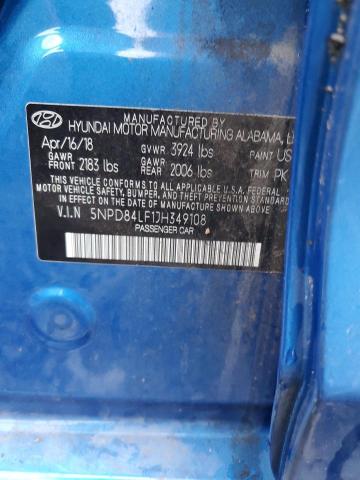 Photo 11 VIN: 5NPD84LF1JH349108 - HYUNDAI ELANTRA SE 