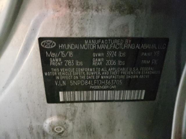 Photo 12 VIN: 5NPD84LF1JH363705 - HYUNDAI ELANTRA 