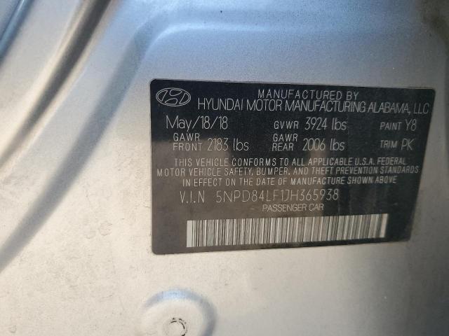 Photo 11 VIN: 5NPD84LF1JH365938 - HYUNDAI ELANTRA 