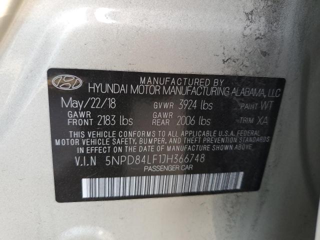 Photo 12 VIN: 5NPD84LF1JH366748 - HYUNDAI ELANTRA SE 