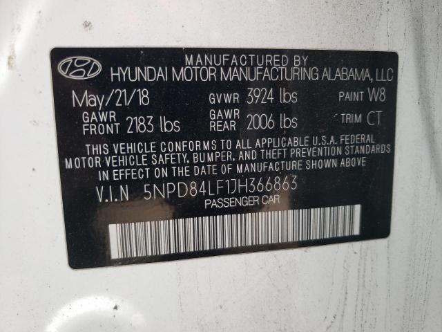 Photo 9 VIN: 5NPD84LF1JH366863 - HYUNDAI ELANTRA SE 