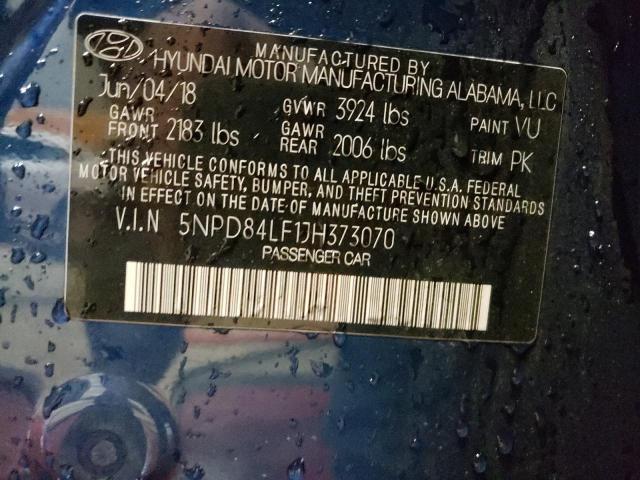 Photo 9 VIN: 5NPD84LF1JH373070 - HYUNDAI ELANTRA SE 