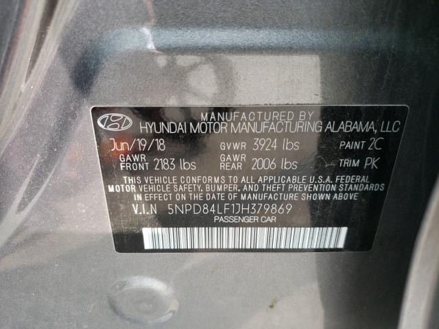 Photo 9 VIN: 5NPD84LF1JH379869 - HYUNDAI ELANTRA SE 