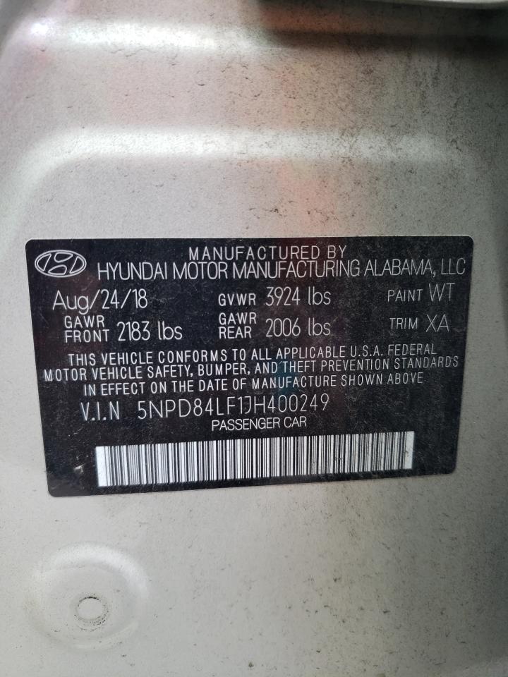 Photo 11 VIN: 5NPD84LF1JH400249 - HYUNDAI ELANTRA 