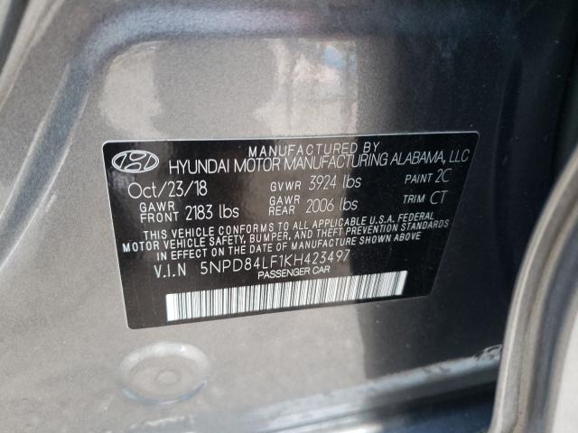 Photo 9 VIN: 5NPD84LF1KH423497 - HYUNDAI ELANTRA SE 