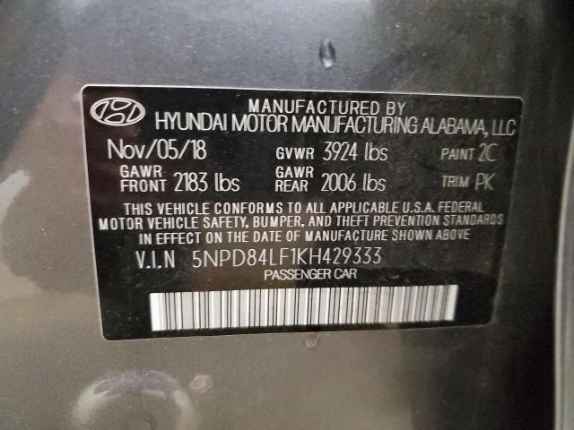 Photo 11 VIN: 5NPD84LF1KH429333 - HYUNDAI ELANTRA 