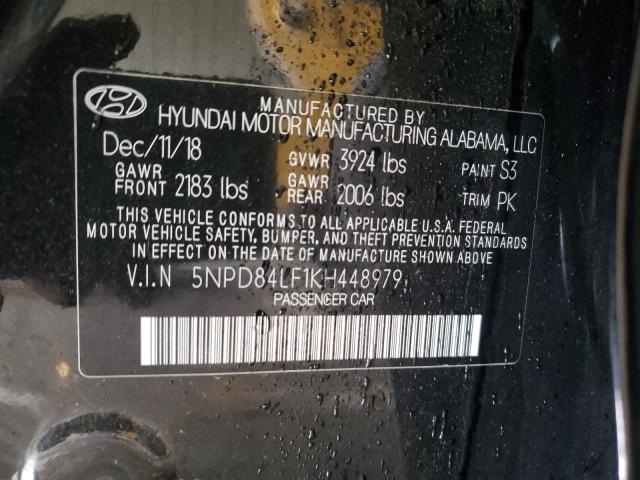 Photo 9 VIN: 5NPD84LF1KH448979 - HYUNDAI ELANTRA SE 