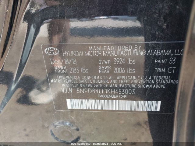 Photo 8 VIN: 5NPD84LF1KH453003 - HYUNDAI ELANTRA 