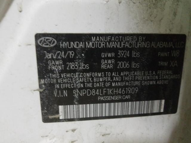 Photo 9 VIN: 5NPD84LF1KH461909 - HYUNDAI ELANTRA SE 