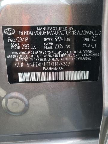 Photo 9 VIN: 5NPD84LF1KH474269 - HYUNDAI ELANTRA SE 