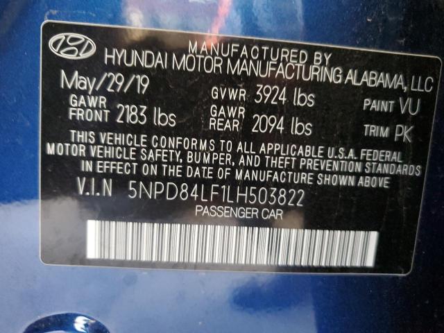 Photo 12 VIN: 5NPD84LF1LH503822 - HYUNDAI ELANTRA SE 