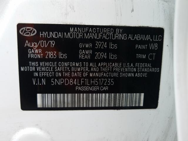 Photo 9 VIN: 5NPD84LF1LH517235 - HYUNDAI ELANTRA SE 