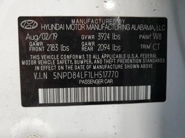 Photo 11 VIN: 5NPD84LF1LH517770 - HYUNDAI ELANTRA SE 