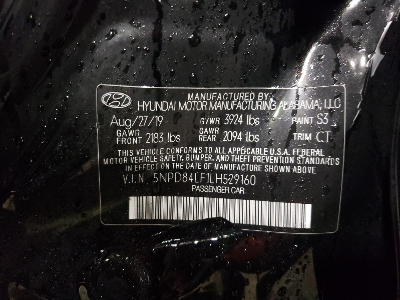 Photo 9 VIN: 5NPD84LF1LH529160 - HYUNDAI ELANTRA 