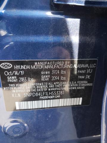 Photo 12 VIN: 5NPD84LF1LH553281 - HYUNDAI ELANTRA SE 