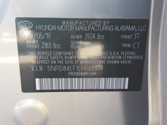 Photo 9 VIN: 5NPD84LF1LH565379 - HYUNDAI ELANTRA SE 